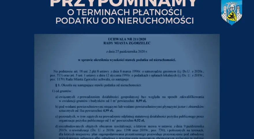 Podatek od nieruchomości 2026: terminy płatności, zasady, jak zapłacić