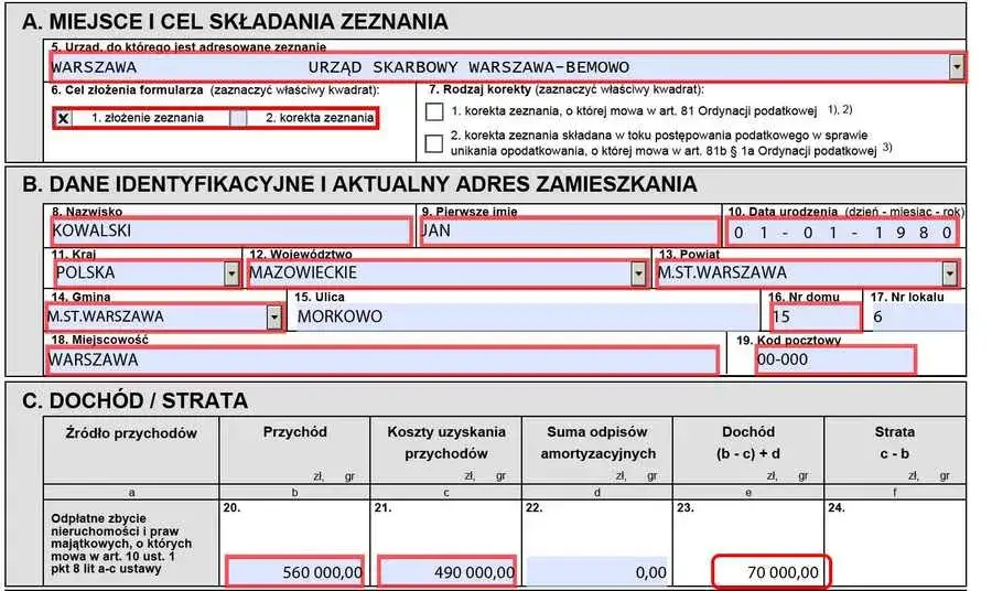 własne cele mieszkaniowe wydatki ulga PIT
