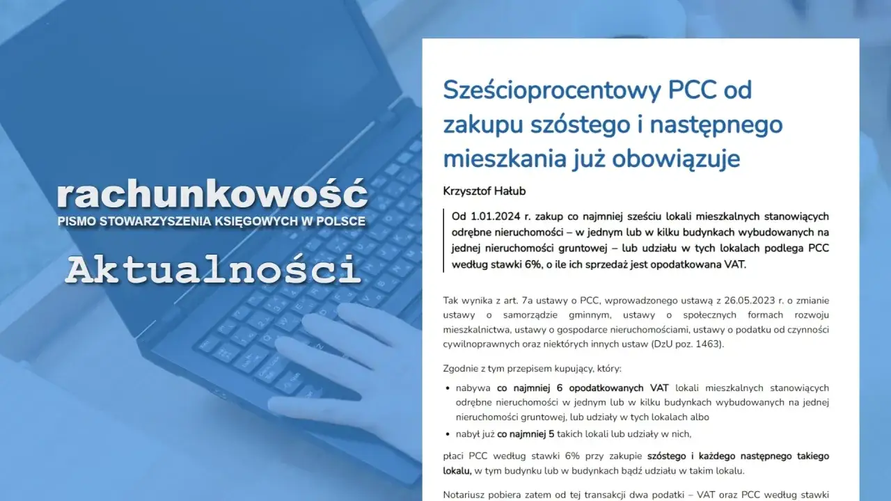 PCC zakup szóstego mieszkania